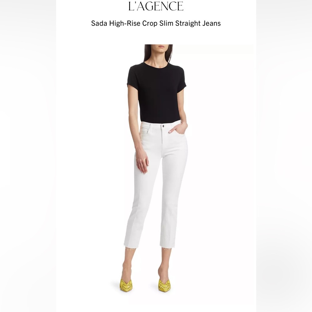 L’AGENCE SADA HIGH RISE CROP JEAN